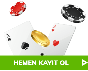 Kartlar ve jetonlarla hemen kayıt ol butonu